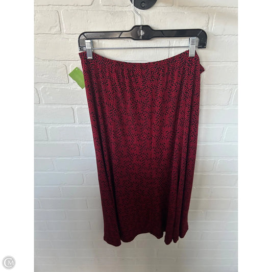 Skirt Set 2pc By Chicos In Black & Red, Size: L