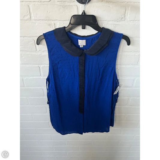 Top Sleeveless By Anthropologie In Blue, Size: L