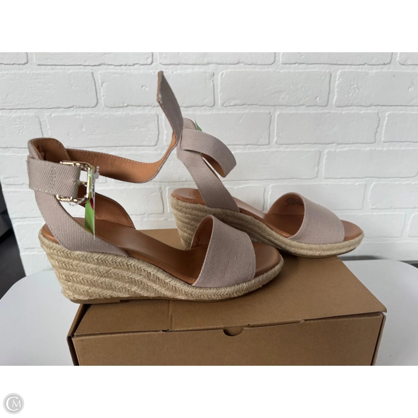 Sandals Heels Wedge By J. Crew In Tan, Size: 10