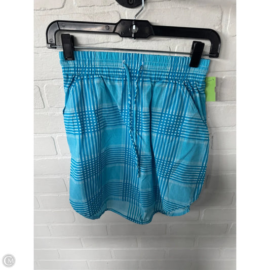 Skirt Mini & Short By Clothes Mentor In Blue & White, Size: 0