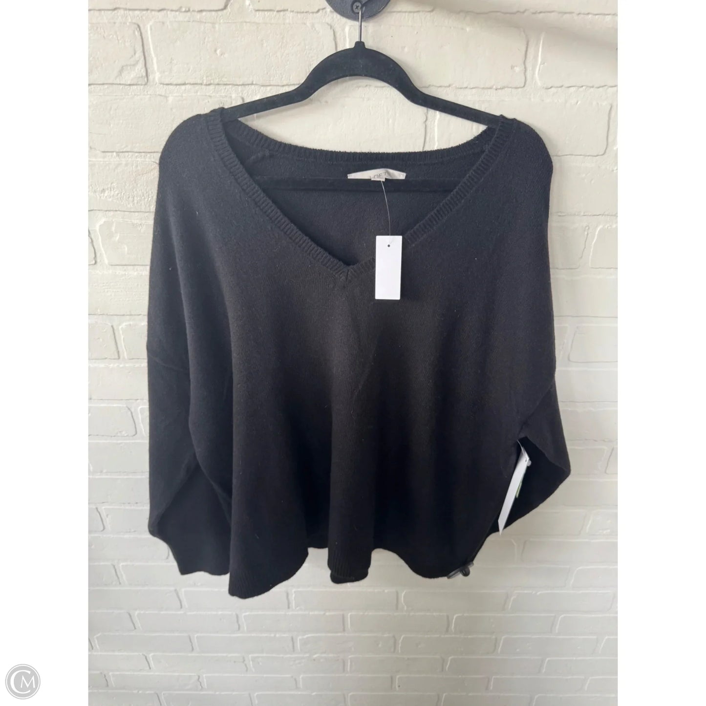 Sweater By Loft In Black, Size: Xl