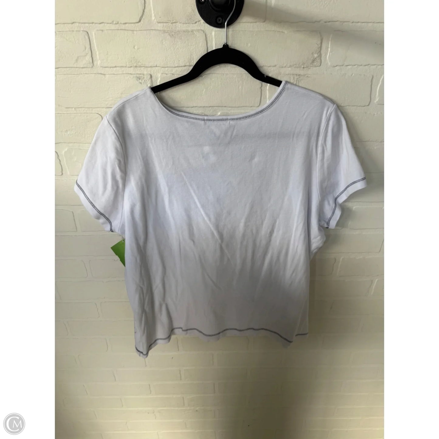 Top Short Sleeve By Clothes Mentor In Black & White, Size: 3x