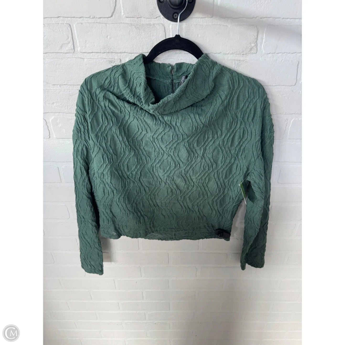 Top Long Sleeve By Anthropologie In Green, Size: Xs