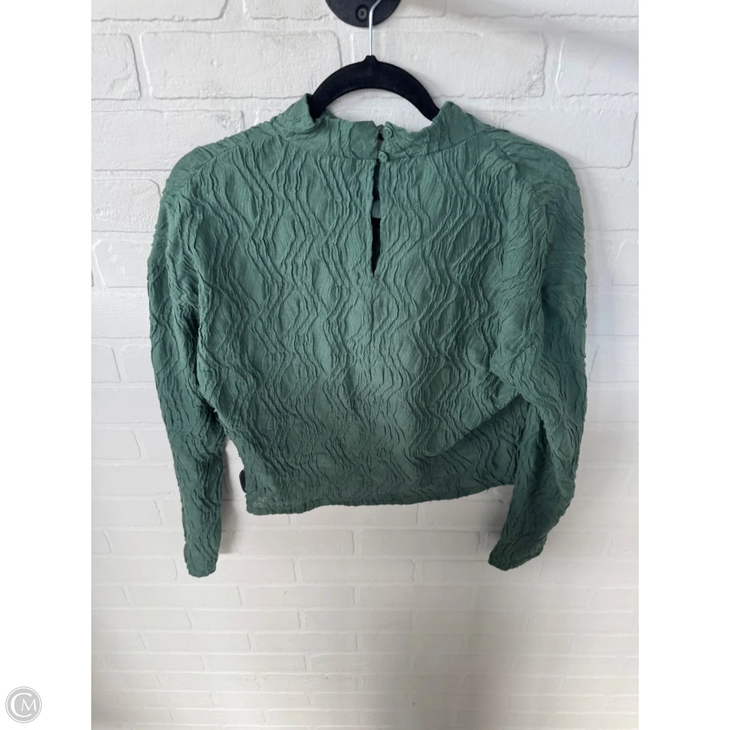 Top Long Sleeve By Anthropologie In Green, Size: Xs