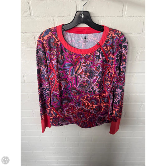 Athletic Top Long Sleeve Crewneck By Title Nine In Orange & Purple, Size: S
