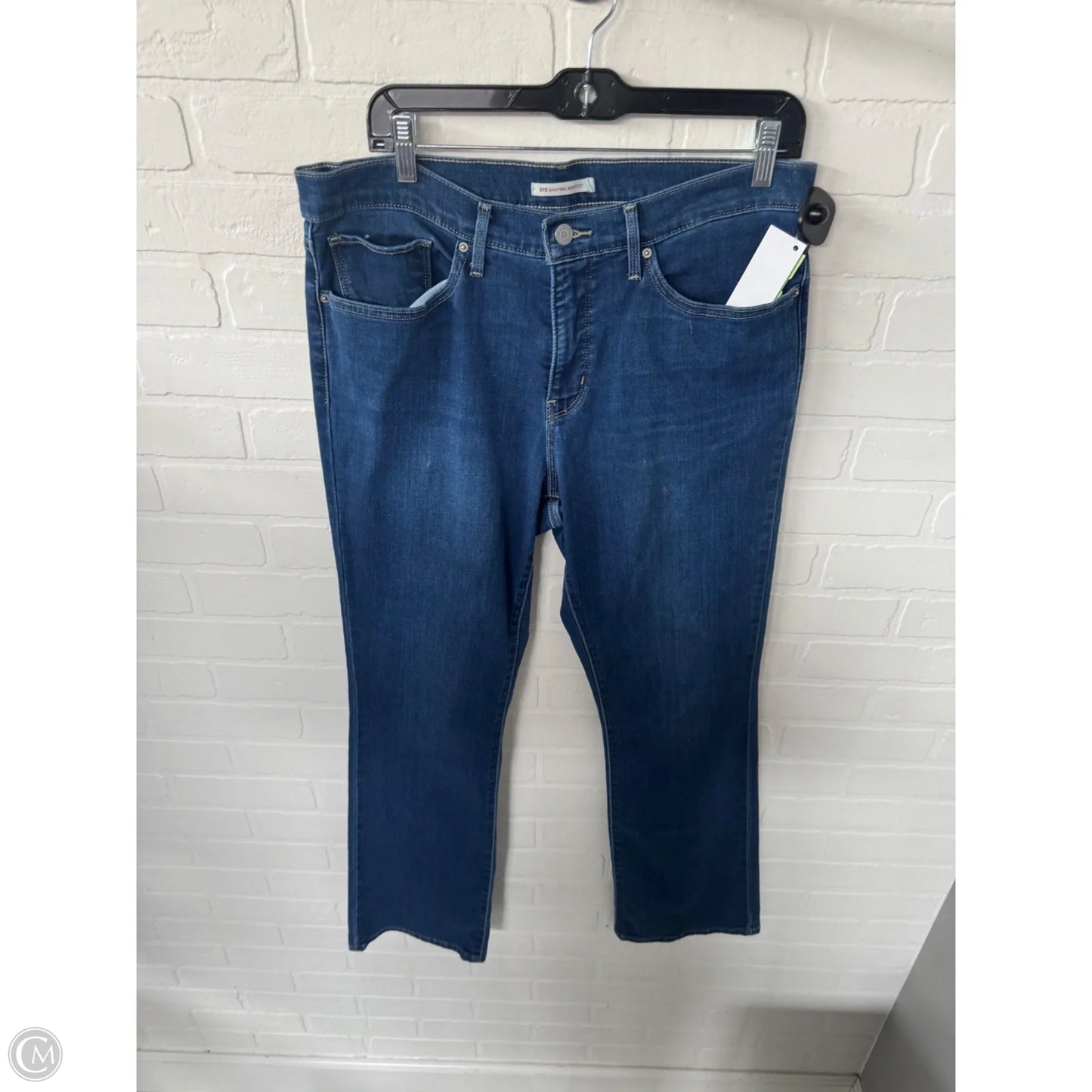 Jeans Boot Cut By Levis In Blue Denim, Size: 16