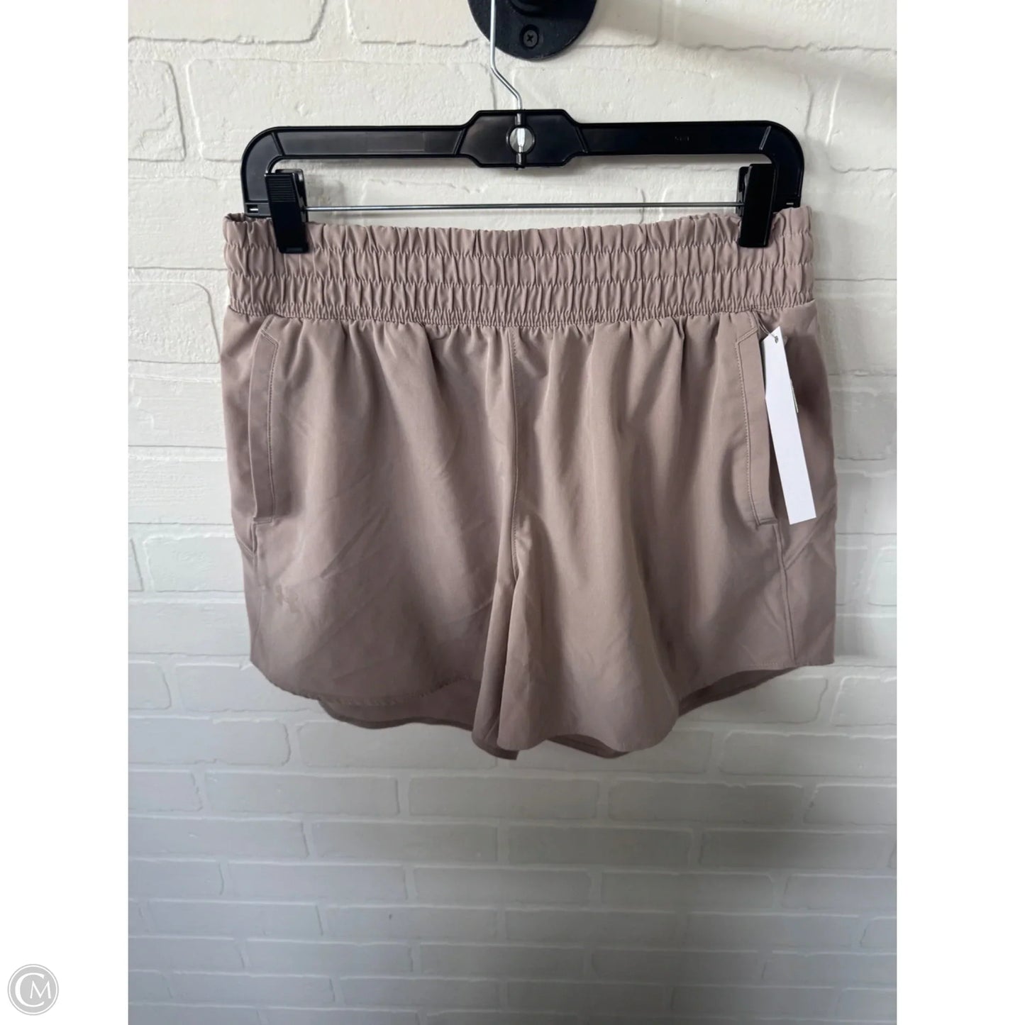Athletic Shorts By Under Armour In Tan, Size: 12