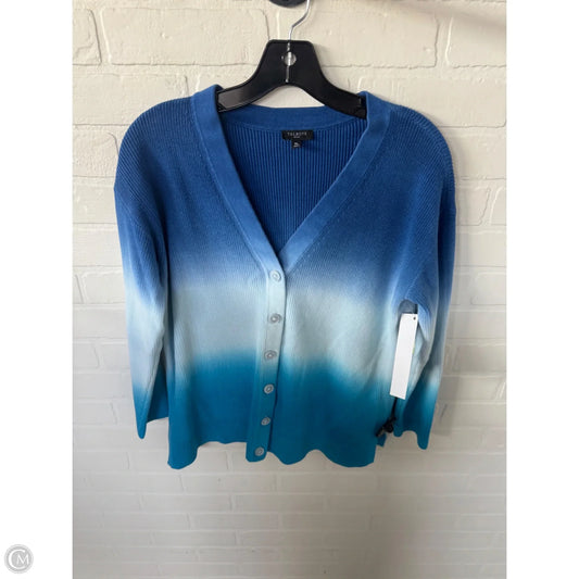 Sweater Cardigan By Talbots In Blue, Size: Mp
