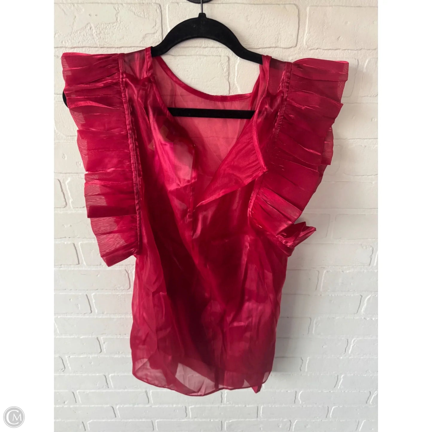 Top Short Sleeve By Mittoshop In Red, Size: M