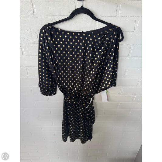 Dress Casual Short By Jessica Simpson In Black & Gold, Size: S