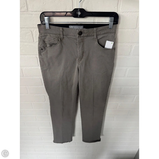 Jeans Straight By Wit & Wisdom In Brown Denim, Size: 4
