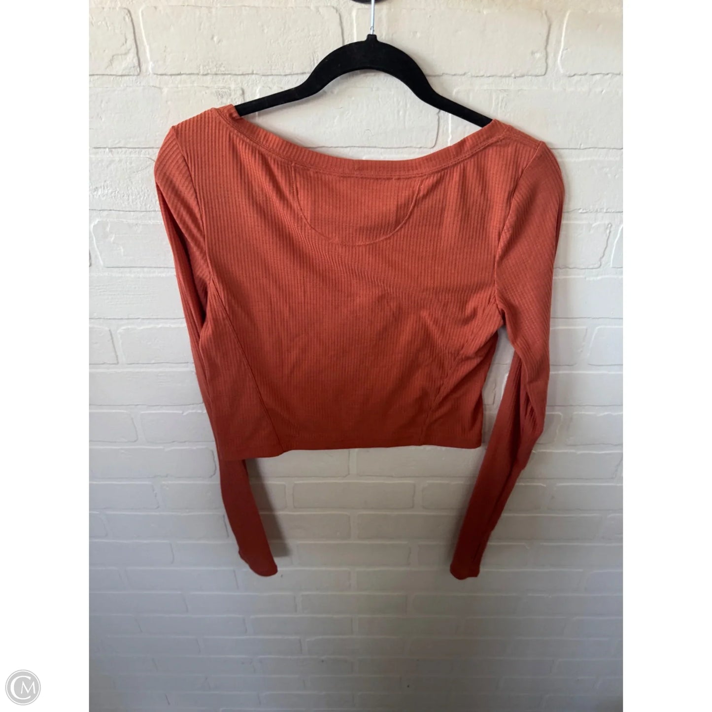 Athletic Top Long Sleeve Crewneck By Prana In Orange, Size: M