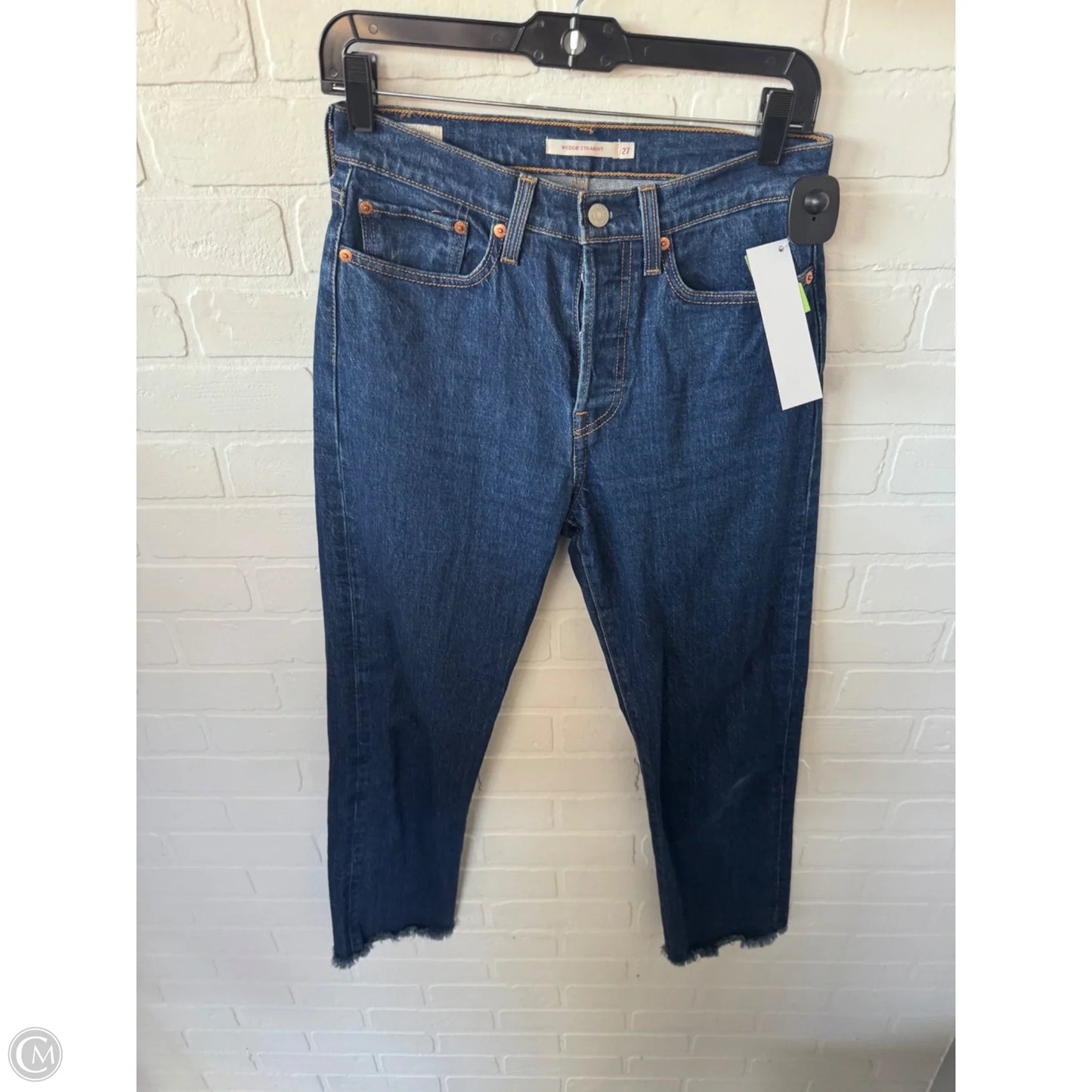 Jeans Straight By Levis In Blue Denim, Size: 4