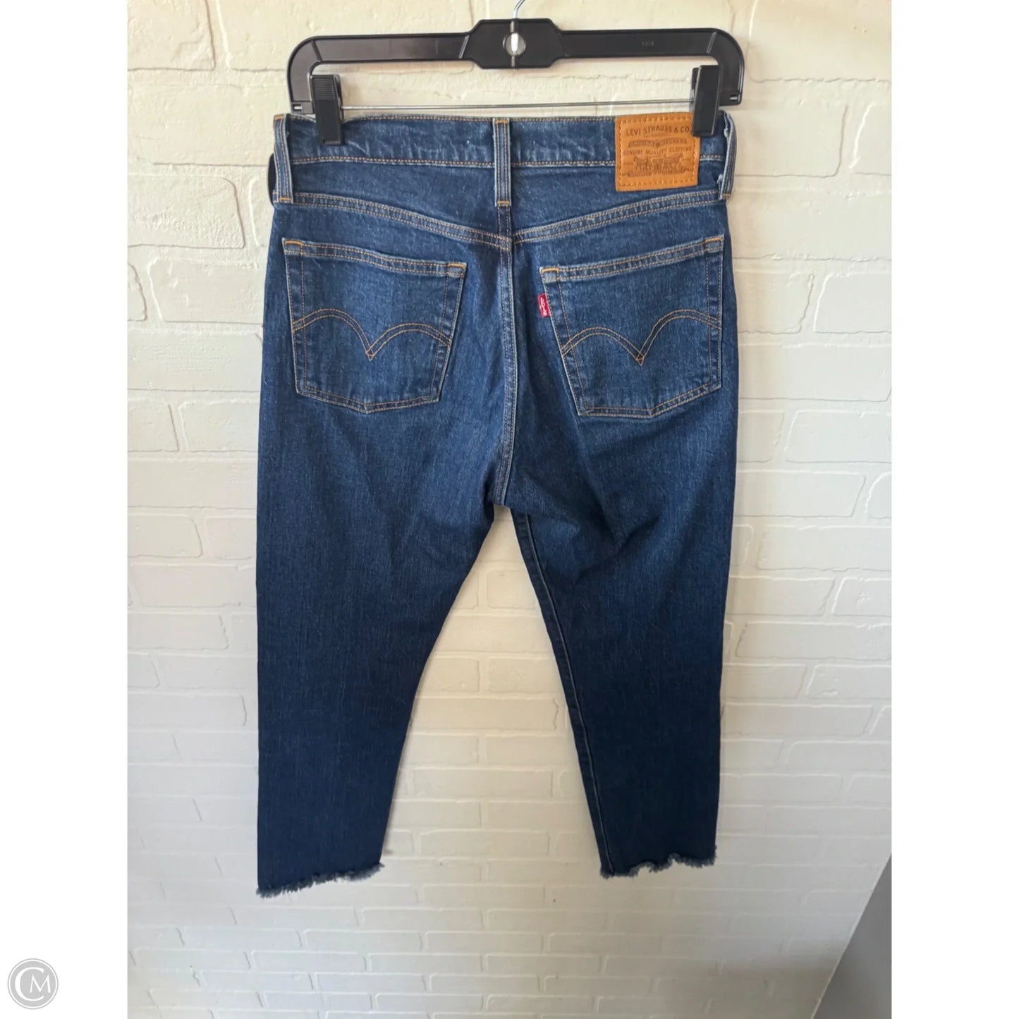 Jeans Straight By Levis In Blue Denim, Size: 4