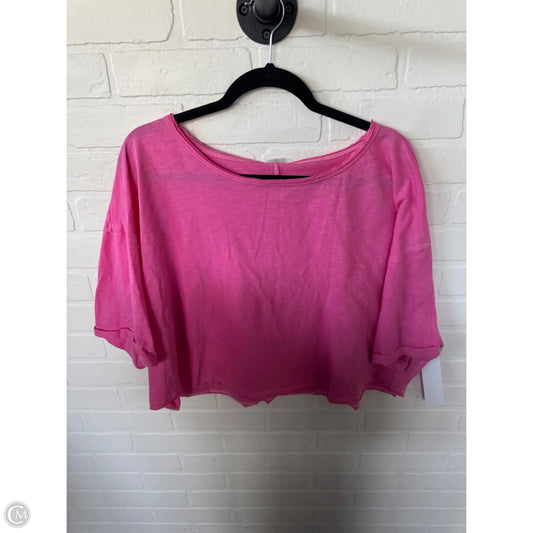 Top Short Sleeve By As Revival In Pink, Size: Xl