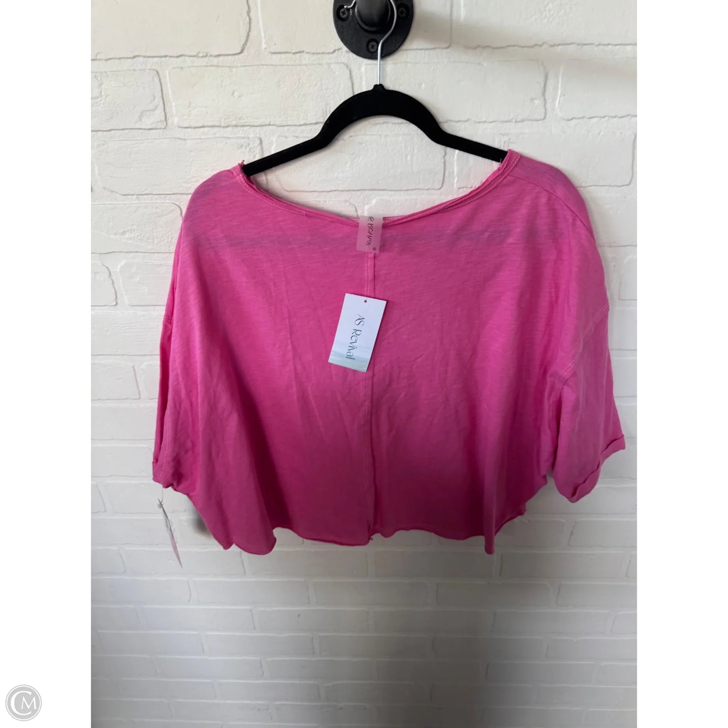 Top Short Sleeve By As Revival In Pink, Size: Xl