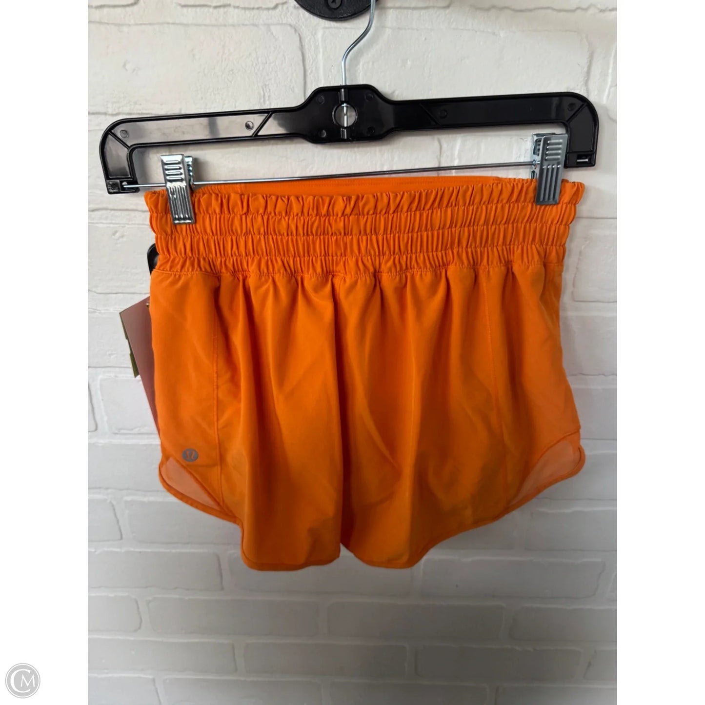 Athletic Shorts By Lululemon In Orange, Size: 4