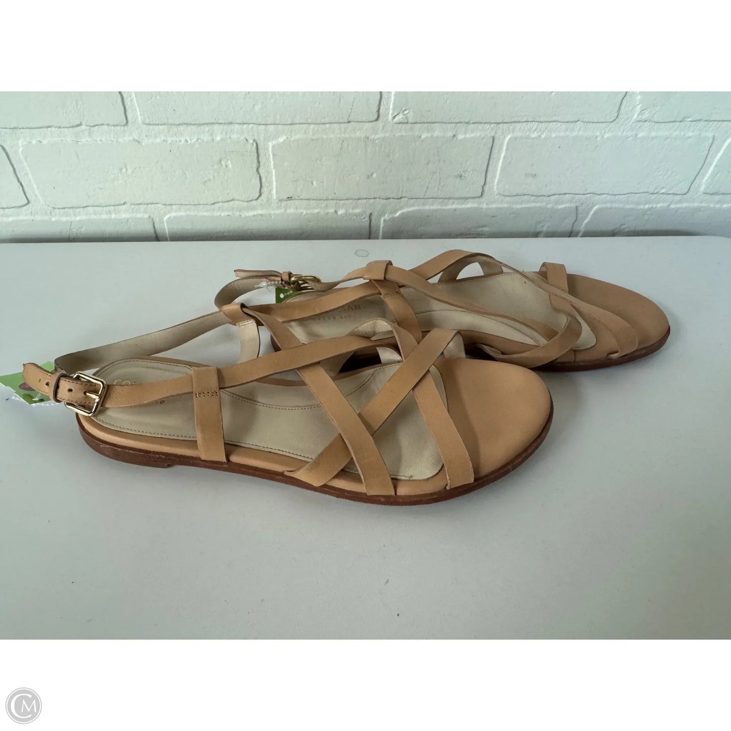 Sandals Flats By Cole-haan In Tan, Size: 10.5