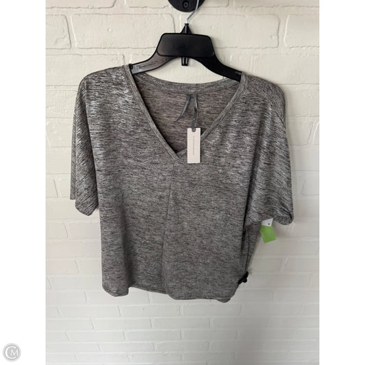 Top Short Sleeve By Anthropologie In Grey & Tan, Size: Xs