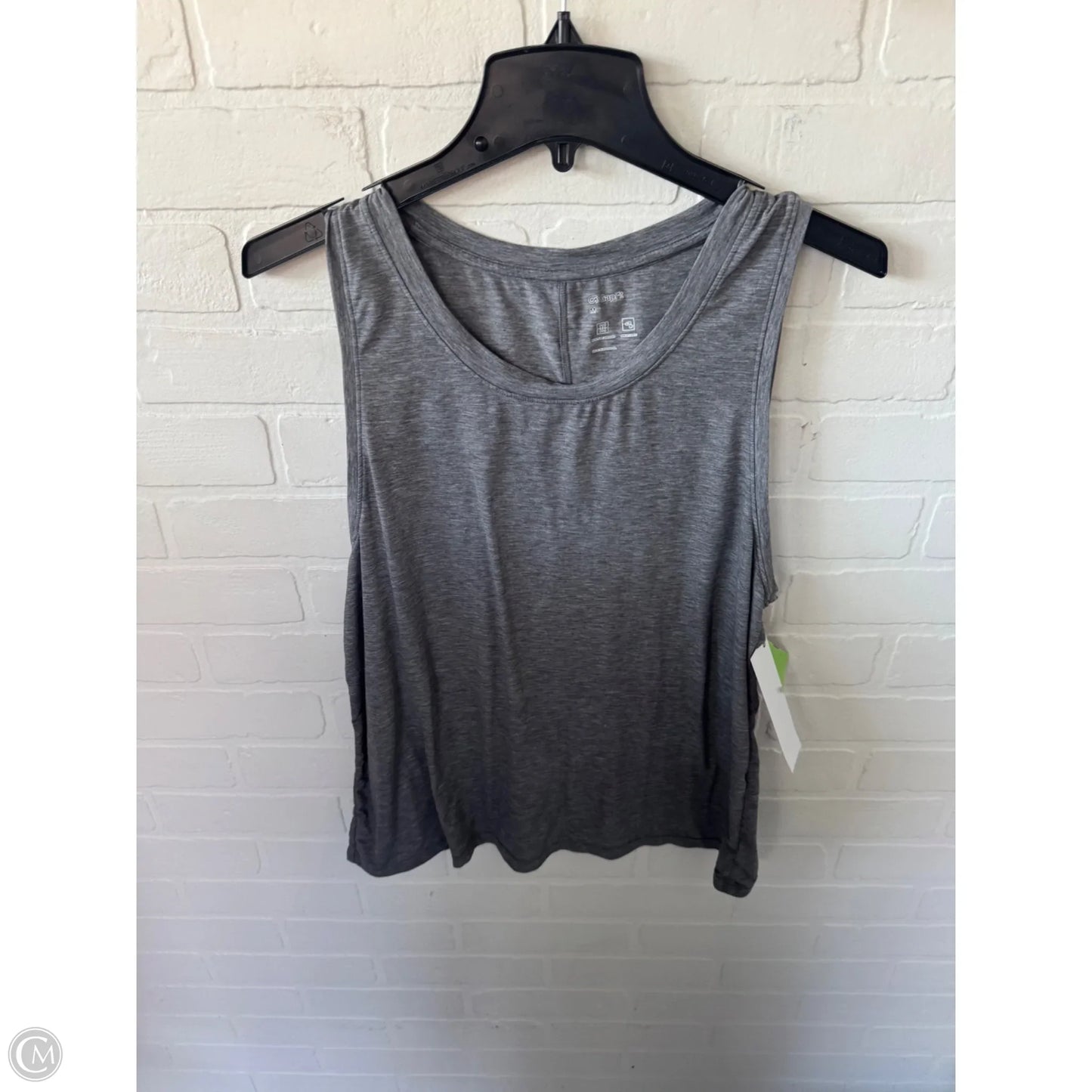 Athletic Tank Top By Gapfit In Grey, Size: M