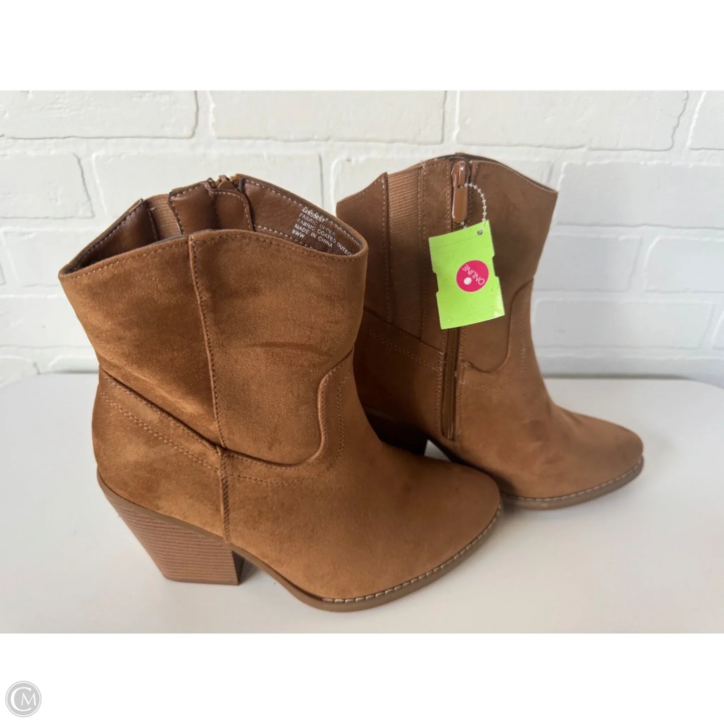 Boots Mid-calf Heels By Torrid In Brown, Size: 9