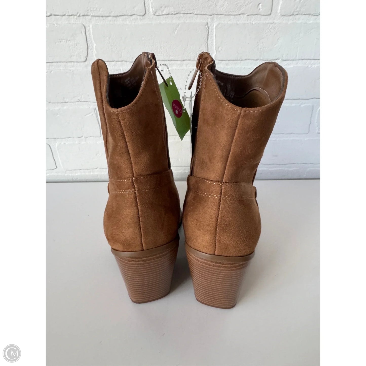 Boots Mid-calf Heels By Torrid In Brown, Size: 9