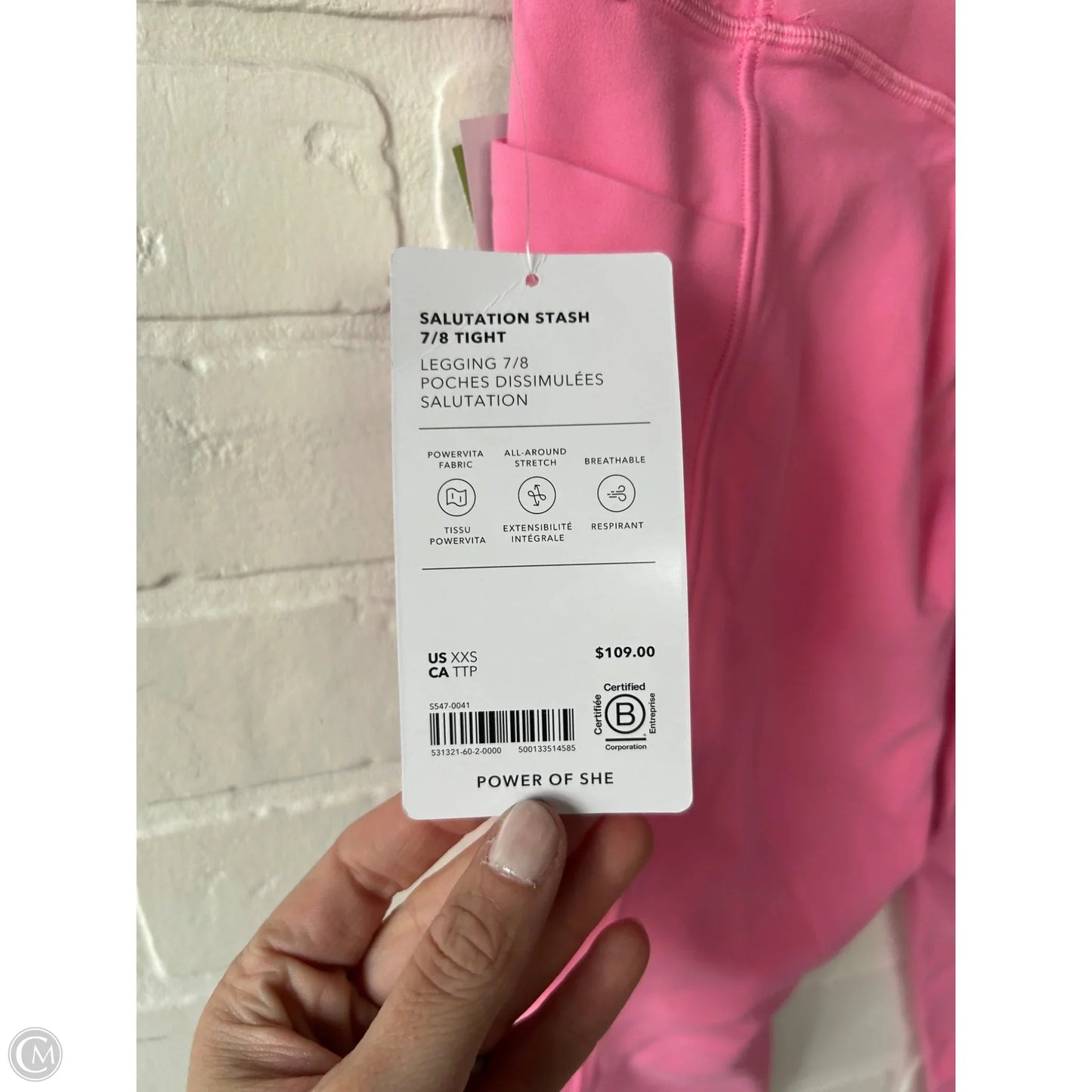 Athletic Leggings By Athleta In Pink, Size: 0