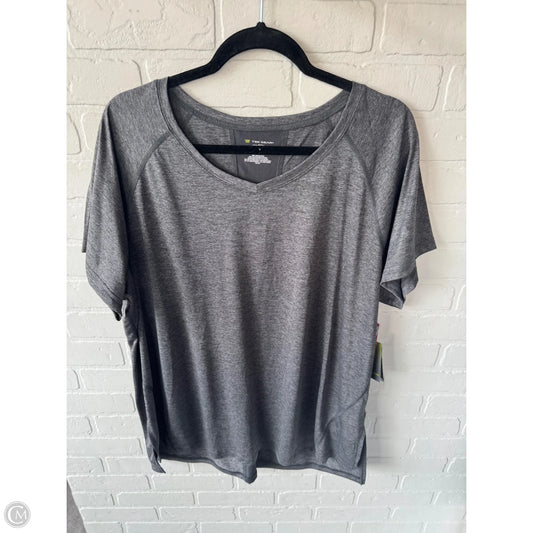 Athletic Top Short Sleeve By Tek Gear In Grey, Size: 2x