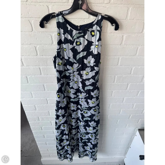 Dress Party Long By Banana Republic In Blue & Grey, Size: Xs