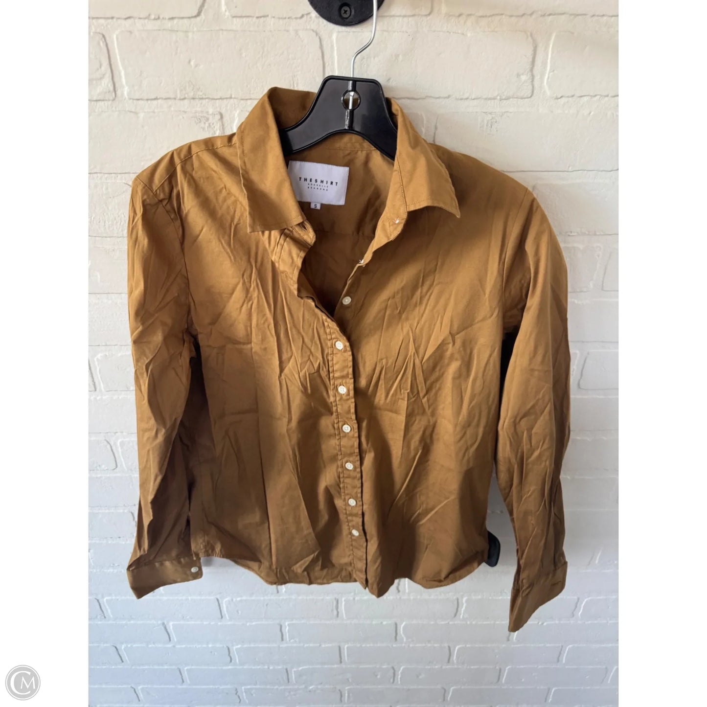Top Long Sleeve By Cma In Brown, Size: S