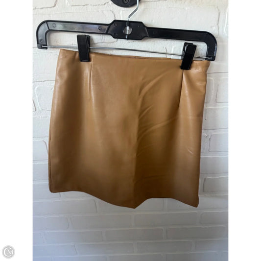 Skirt Mini & Short By Abercrombie And Fitch In Tan, Size: 0