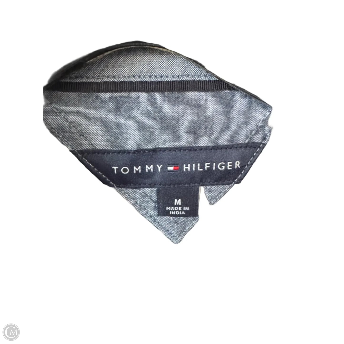 Top Long Sleeve By Tommy Hilfiger In Blue & Pink, Size: M