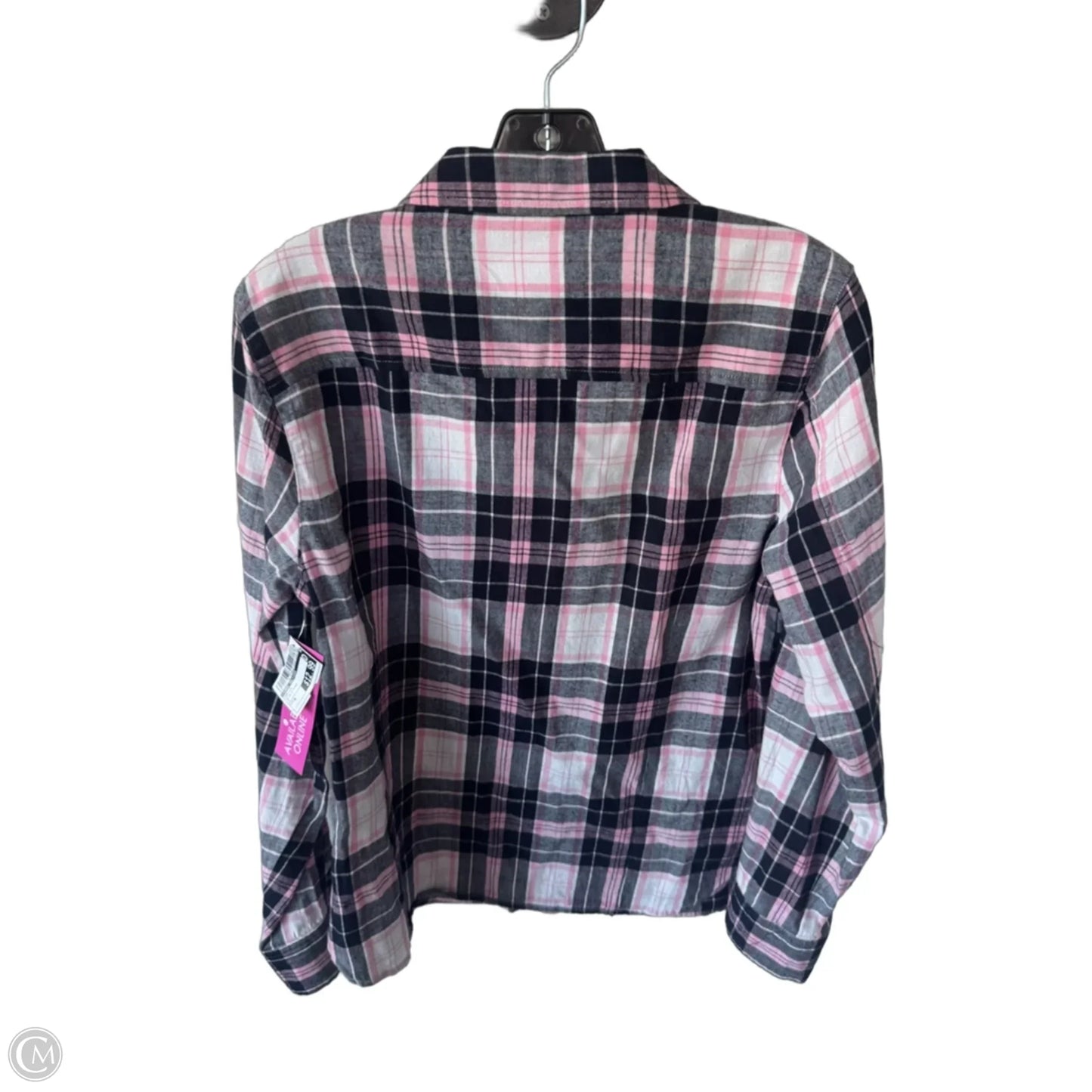 Top Long Sleeve By Tommy Hilfiger In Blue & Pink, Size: M