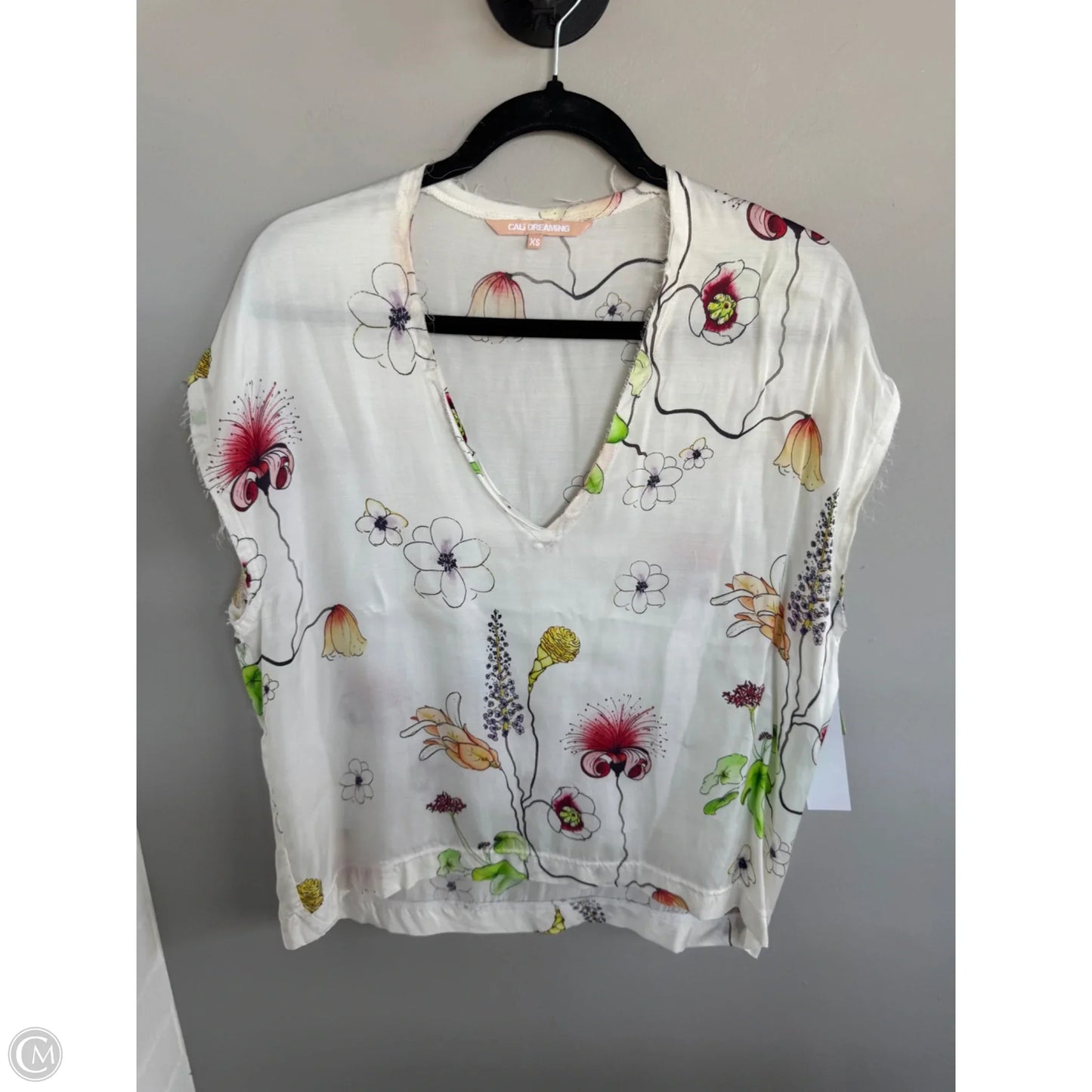 Top Sleeveless By Cma In Floral Print, Size: Xs