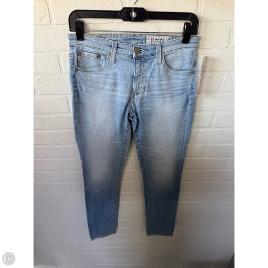 Jeans Skinny By Adriano Goldschmied In Blue Denim, Size: 2