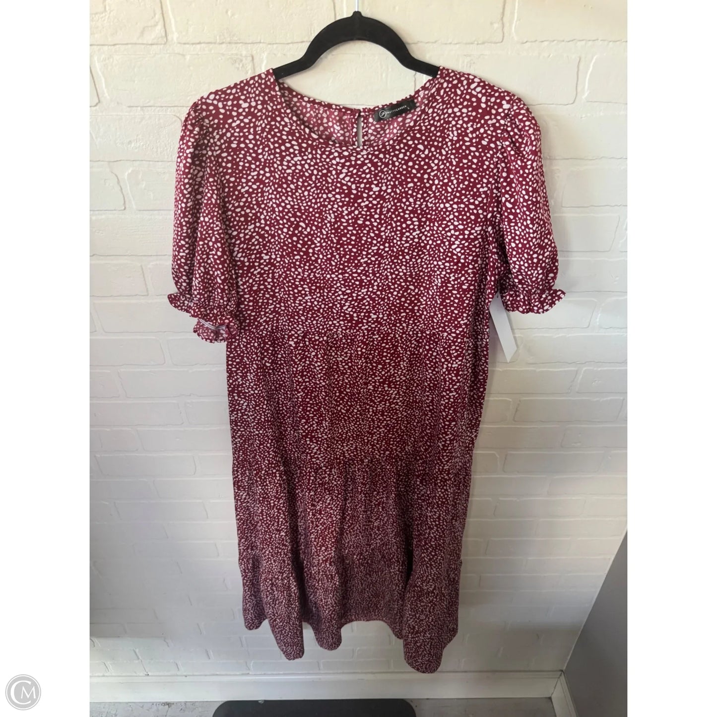 Dress Casual Midi By Prettygarden In Red & White, Size: L
