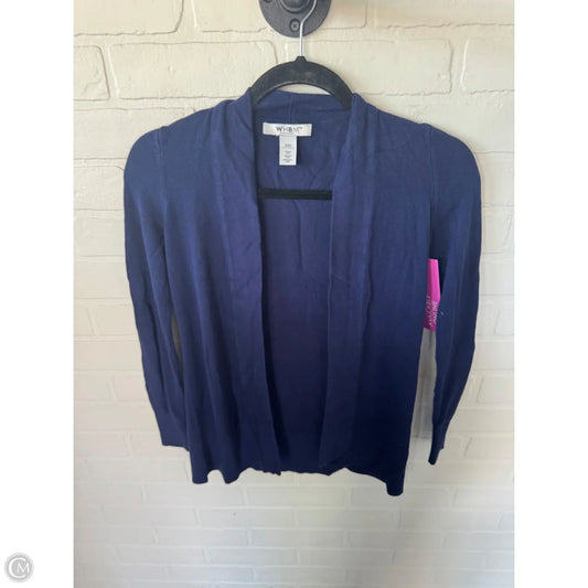 Sweater Cardigan By White House Black Market In Blue, Size: Xxs