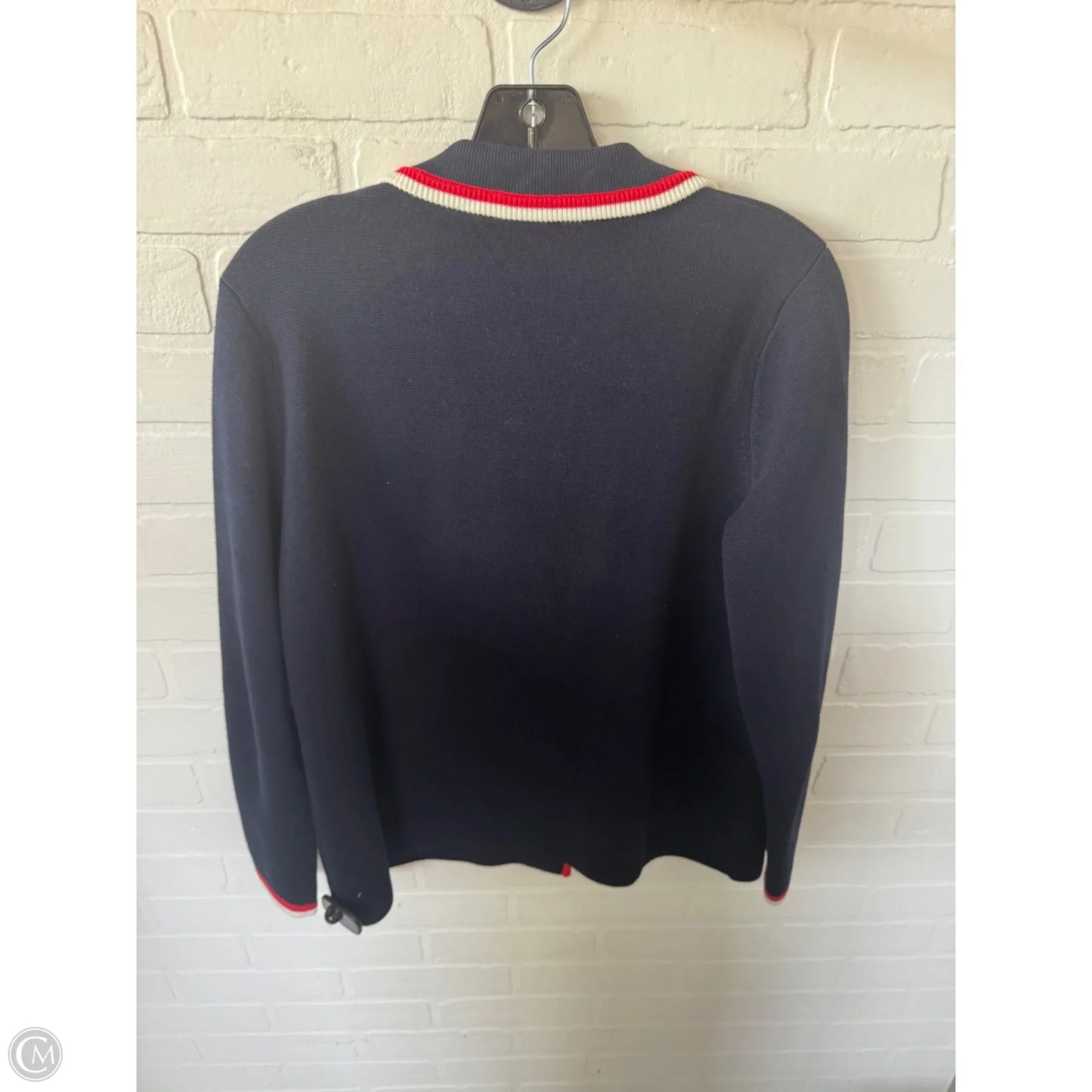 Blazer By Talbots In Blue & Red & White, Size: Mp