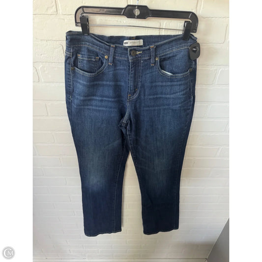 Jeans Boot Cut By Levis In Blue Denim, Size: 10l