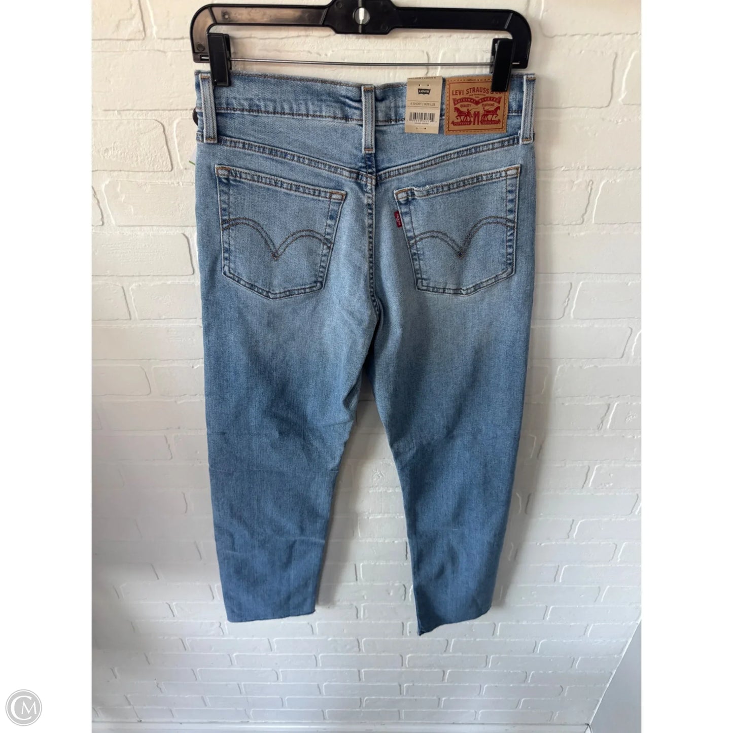 Jeans Straight By Levis In Blue Denim, Size: 6