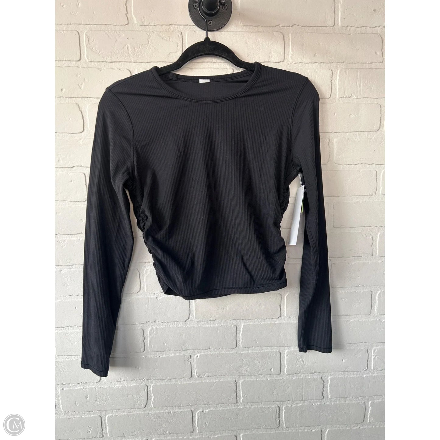 Athletic Top Long Sleeve Crewneck By Lululemon In Black, Size: Xs