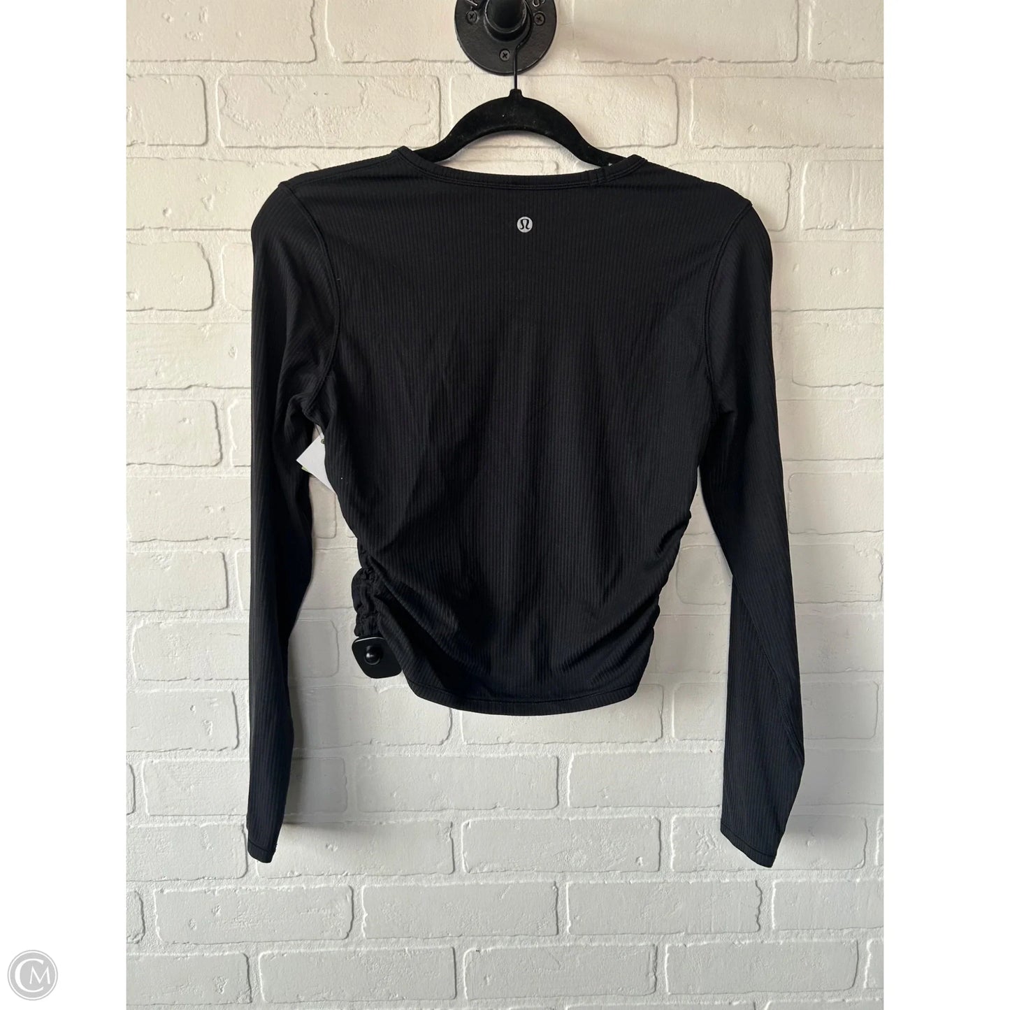 Athletic Top Long Sleeve Crewneck By Lululemon In Black, Size: Xs
