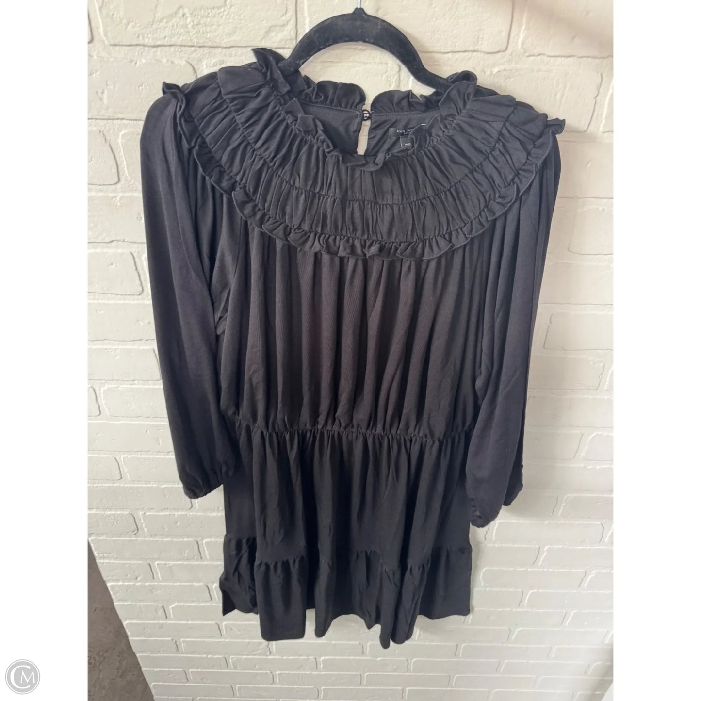 Dress Casual Short By Ann Taylor In Black, Size: Lp