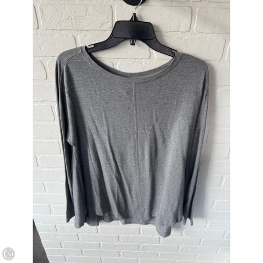 Athletic Top Long Sleeve Crewneck By Lucy In Grey, Size: M