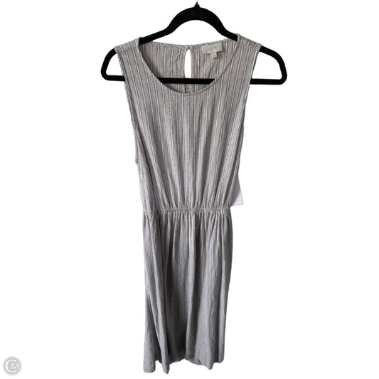Dress Casual Midi By Loft In Tan & White, Size: M