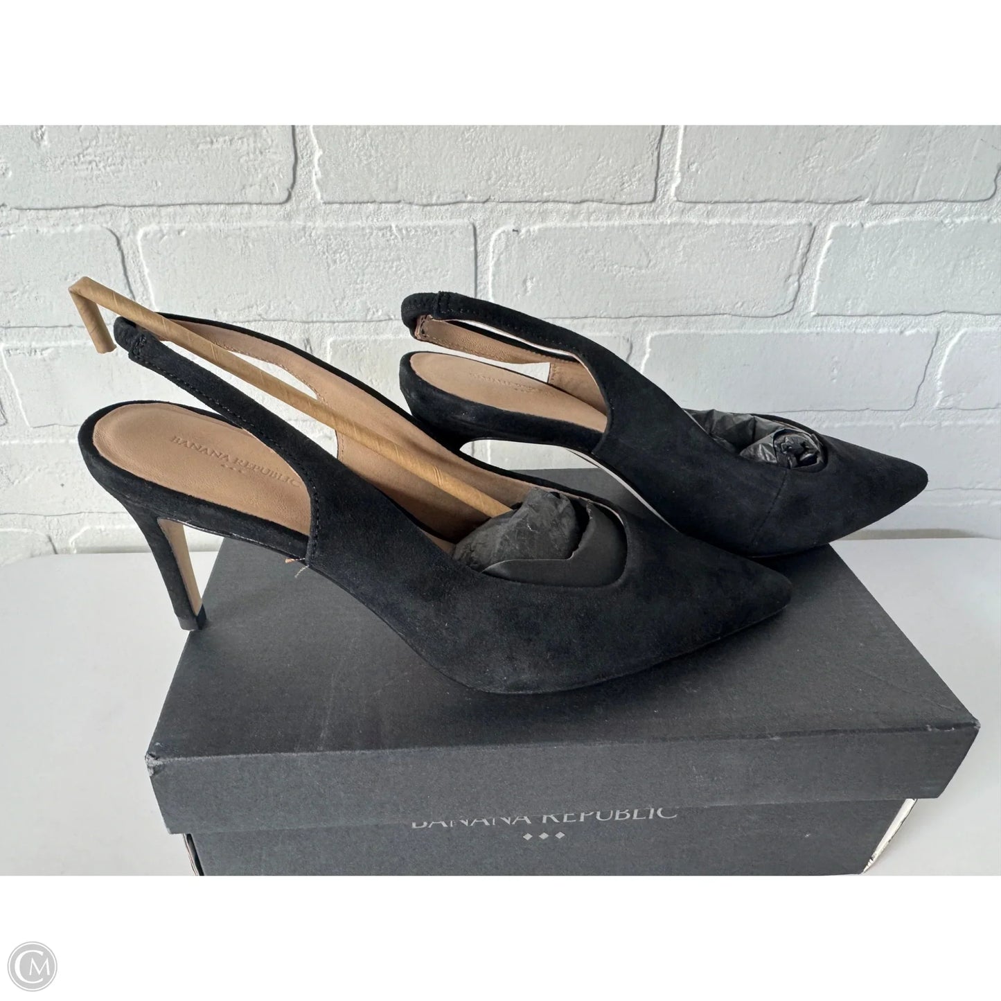 Shoes Heels Kitten By Banana Republic In Black, Size: 9