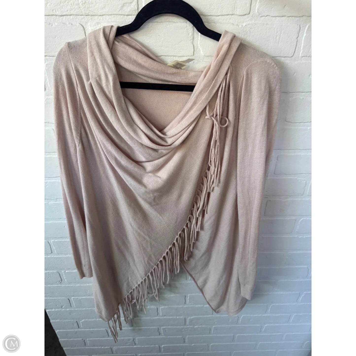 Sweater Cardigan By Clothes Mentor In Tan, Size: S