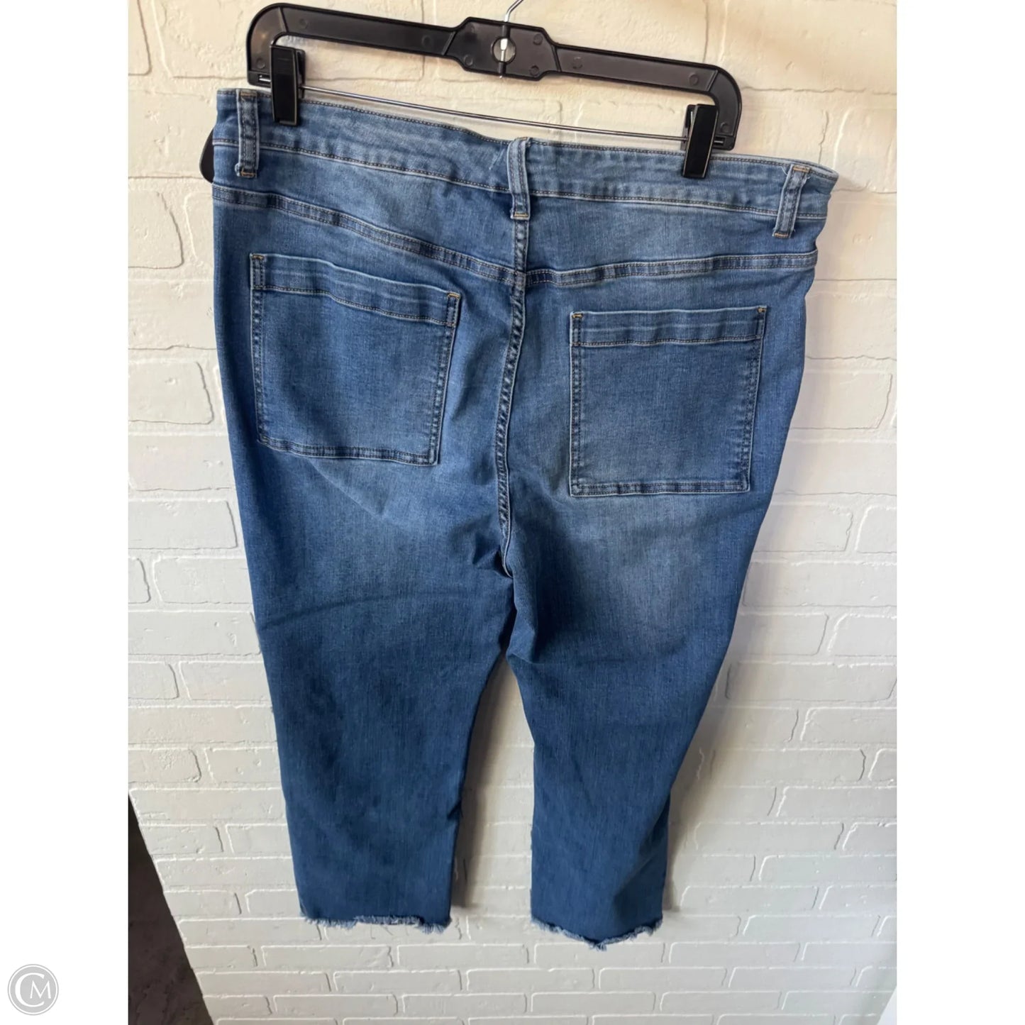 Jeans Straight By John Mark In Blue Denim, Size: 16