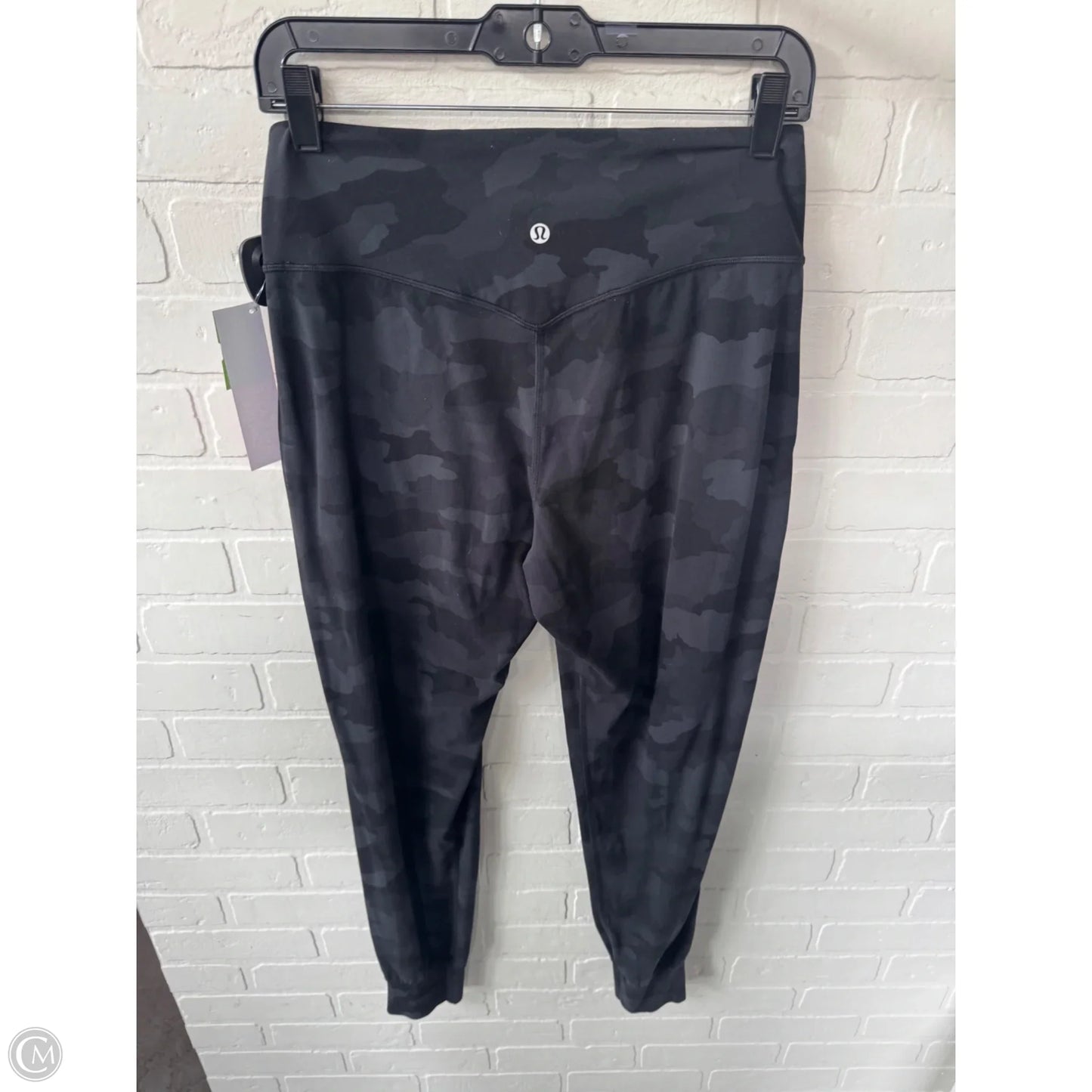 Athletic Pants By Lululemon In Black & Grey, Size: 8