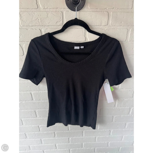 Top Short Sleeve Basic By Gap In Black, Size: M